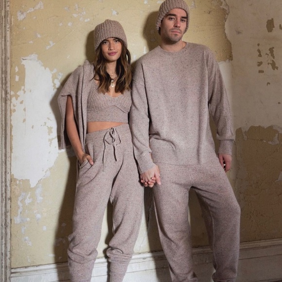 The Bright Side pearl Sweater XS unisex - NWT - pink melange - Picture 3 of 6